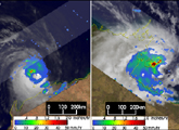 Tropical Cyclones Monty and Evan