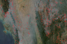 Fires in Southeast Asia