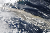 Ash Plume across the North Atlantic