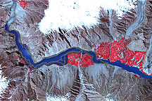 Landslide Lake in Northwest Pakistan