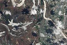 Receding Flood Waters around Rockhampton, Queensland