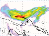 Sulfur Dioxide Cloud from Rabaul Volcano