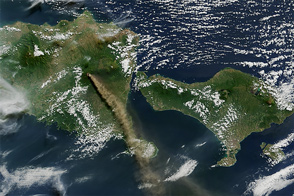 Eruption of Raung Volcano