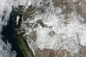 Snow Blankets the Western U.S. 